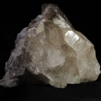 Quartz, Fluorine violette, L’Aiguille Verte, Chamonix, Massif du Mont-Blanc, Haute-Savoie.