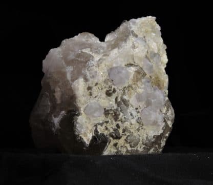 Quartz, Fluorine violette, L’Aiguille Verte, Chamonix, Massif du Mont-Blanc, Haute-Savoie.