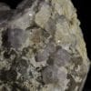 Quartz, Fluorine violette, L’Aiguille Verte, Chamonix, Massif du Mont-Blanc, Haute-Savoie.