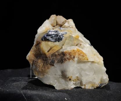 Molybdénite cristallisée, Sarroch, Province de Carbonia-Iglesias, Sardaigne, Italie.