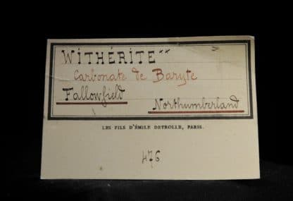 Withérite, Fallowfield, Northumberland, Angleterre, Royaume-Uni.