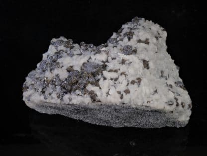 Galène, sphalérite (blende) et dolomite, mine de Trèves, Gard.