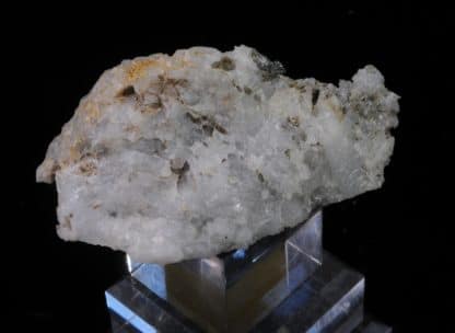 Bismuthinite, Quartz, Meymac, Corrèze, Aquitaine, France.