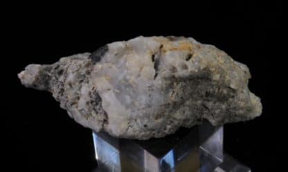 Bismuthinite, Quartz, Meymac, Corrèze, Aquitaine, France.