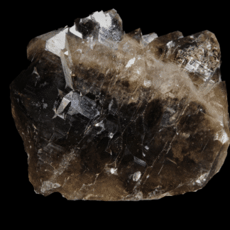 Quartz morion, L’Aiguille Verte, Chamonix, Massif du Mont-Blanc, Haute-Savoie.