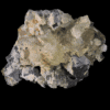 Galène octaédrique, Fluorine, Mine de Fontsante, Les-Adrets-de-l’Esterel, Var.