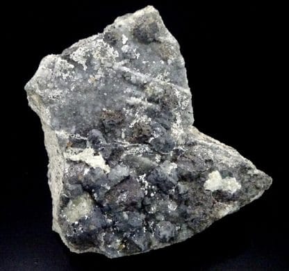 Galène, sphalérite (blende), hydrozincite, Villefranche de Rouergue, Aveyron.