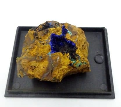 Azurite, mine de Salsigne, Mas Cabardès, Aude.