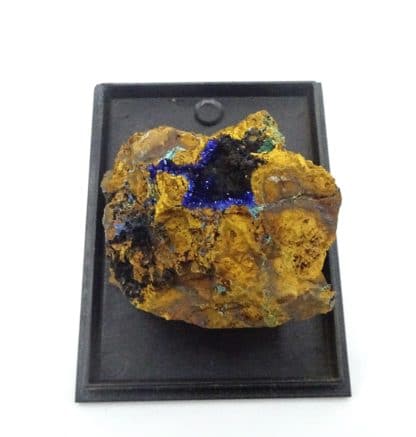 Azurite, mine de Salsigne, Mas Cabardès, Aude.