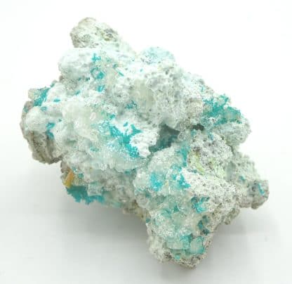 Dioptase et wulfénite, Mammoth-Saint Anthony Mine, Tiger, USA.