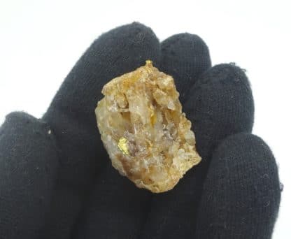 Or natif sur quartz, La Gardette, Villard-Notre-Dame, Isère.