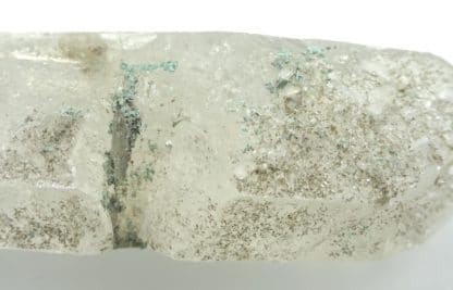 Malachite sur quartz, Le Grand Mont, Beaufortain, Savoie.