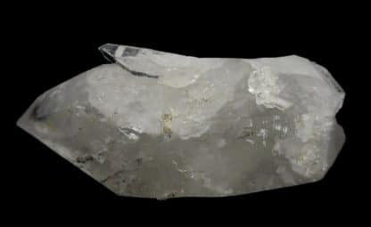Malachite sur quartz, le Grand Mont, Beaufortain, Savoie.