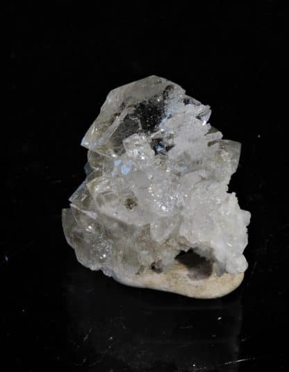 Quartz Gwindel et Laumontite, Tunnel du Saint-Gothard, Uri, Suisse.