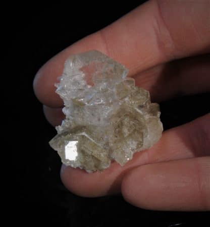 Quartz Gwindel et Laumontite, Tunnel du Saint-Gothard, Uri, Suisse.