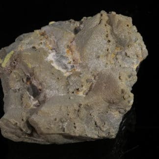 Quartz et Mimétite, Les Rosiers, Pontgibaud, Puy-de-Dôme, Auvergne.