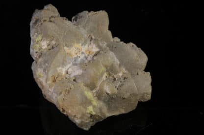 Quartz et Mimétite, Les Rosiers, Pontgibaud, Puy-de-Dôme, Auvergne.