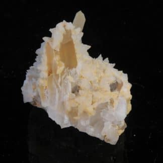 Calcite sur Quartz, Montagne de Pormenaz, Haute-Savoie.