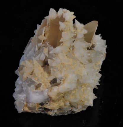 Calcite sur Quartz, Montagne de Pormenaz, Haute-Savoie.