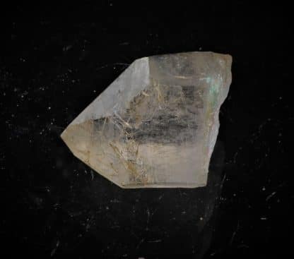 Quartz à inclusions de Ménéghinite, Entre Deux Roches, Massif de la Lauzière, Savoie.