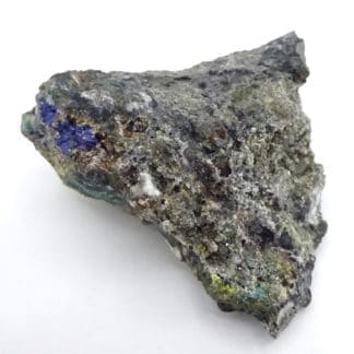 Mimétite, azurite, Mas-Dieu, Laval-Pradel, Gard.