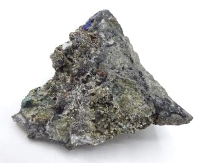 Mimétite, azurite, Mas-Dieu, Laval-Pradel, Gard.