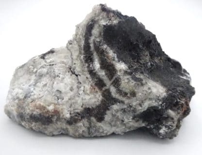 Hydrocérusite, manganèse, Torr Quarry, Somerset, Royaume-Uni.