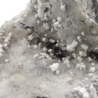 Hydrocérusite, manganèse, Torr Quarry, Somerset, Royaume-Uni.