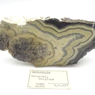 Schalenblende, Schmalgraf, mine de Lontzen, Moresnet, Belgique.