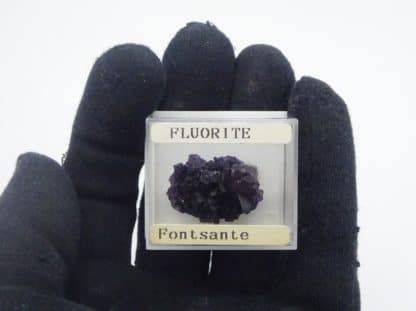 Fluorite violette, Saint-Barthélemy, mine de Fontsante, Var.