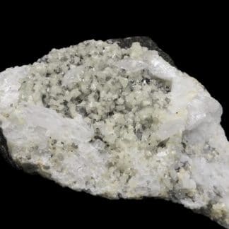 Dolomite et calcite sur quartz, Estevelle, Pas-de-Calais, Hauts-de-France.