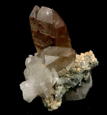 Quartz, chlorite, carrière de Bierghes, Brabant-Wallon, Belgique.