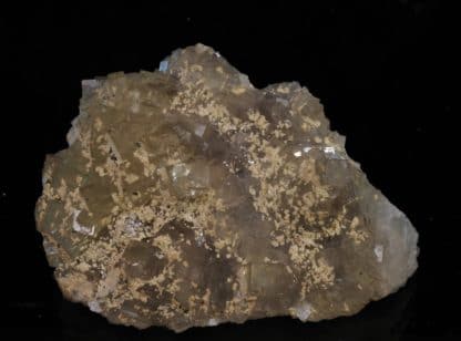 Fluorine jaune et Calcite ferrifère, Mine de Fontsante, Les-Adrets-de-l’Esterel, Var.