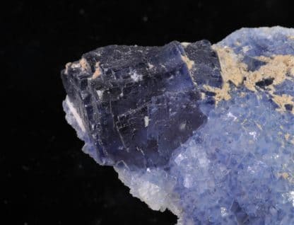 Fluorine bleue encre, Filon Sud 3, Mine de Fontsante, Les-Adrets-de-l’Esterel, Var.