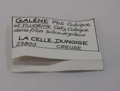 Galène et Fluorine, La Celle-Dunoise, Creuse, Limousin.