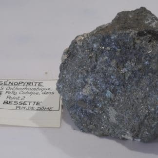 Arsénopyrite et Pyrite, La Bessette, Puy-de-Dôme, Auvergne.