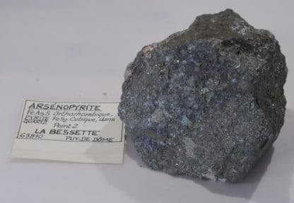 Arsénopyrite et Pyrite, La Bessette, Puy-de-Dôme, Auvergne.