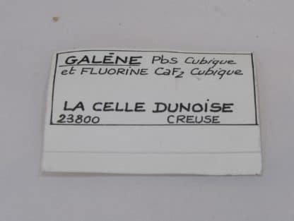 Galène et Fluorine, La Celle-Dunoise, Creuse, Limousin.