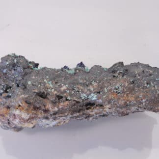 Azurite et Malachite, Mine du Moulinal, Tarn, France.