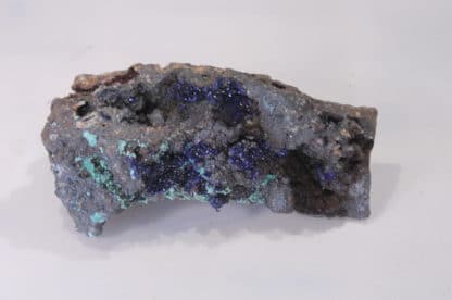 Azurite et Malachite, Mine du Moulinal, Tarn, France.