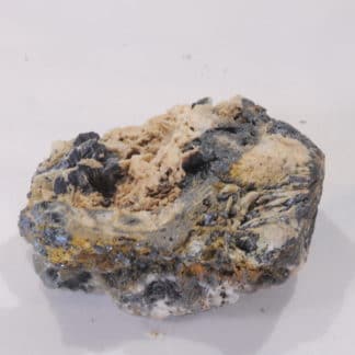 Azurite et Cuprite, Mine du Moulinal, Tarn, France.