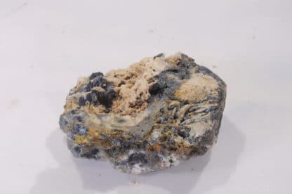 Azurite et Cuprite, Mine du Moulinal, Tarn, France.