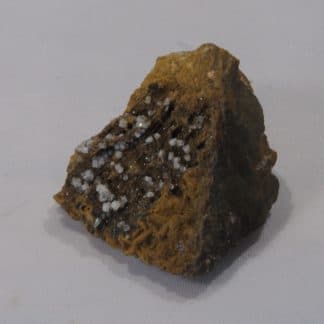 Willemite sur Sidérite, carrière du Rivet, Peyrebrune, Tarn.