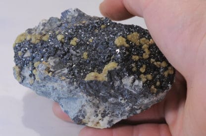 Sidérite sur Sphalérite (Blende), Le Rivet, Peyrebrune, Tarn.