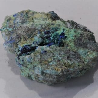 Parnauïte, Azurite et Malachite, Hubac de Jourdan, Daluis, Alpes-Maritimes.