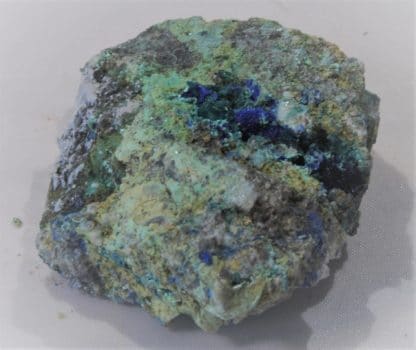 Parnauïte, Azurite et Malachite, Hubac de Jourdan, Daluis, Alpes-Maritimes.