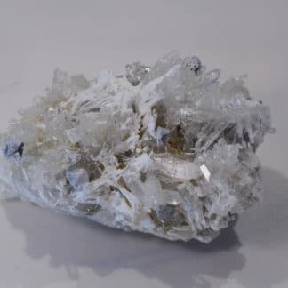 Galène, Quartz fumé et Barytine, Lac Blanc, Alpe d'Huez, Oisans, Isère.