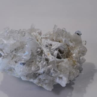 Galène, Quartz fumé et Barytine, Lac Blanc, Alpe d'Huez, Oisans, Isère.