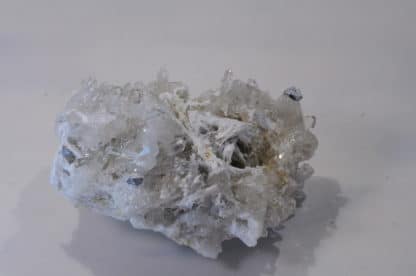 Galène, Quartz fumé et Barytine, Lac Blanc, Alpe d'Huez, Oisans, Isère.