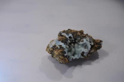 Hémimorphite bleue, Mine de la Vidale, Asprières, Aveyron.